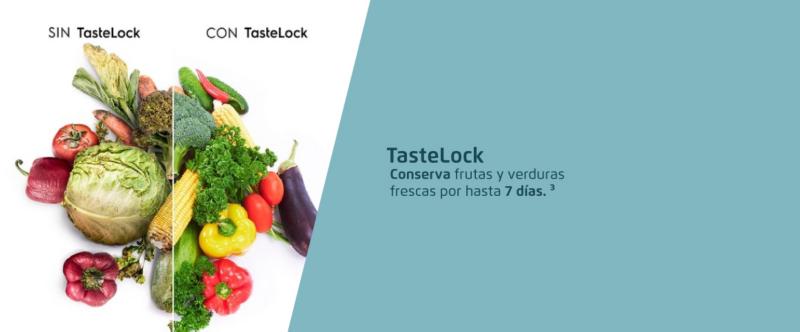 TasteLock Conserva frutas y verduras frescas por hasta 7 días. 